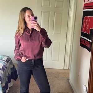 Jones & Co 100% Silk Blouse